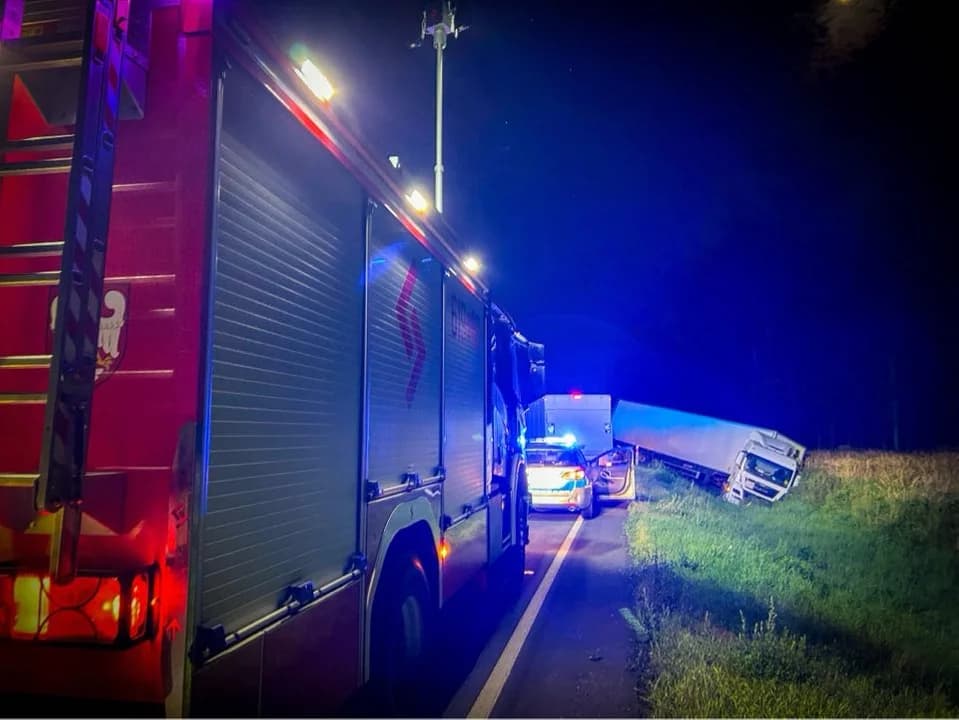 Wypadek na DK 11 w Miąskowie