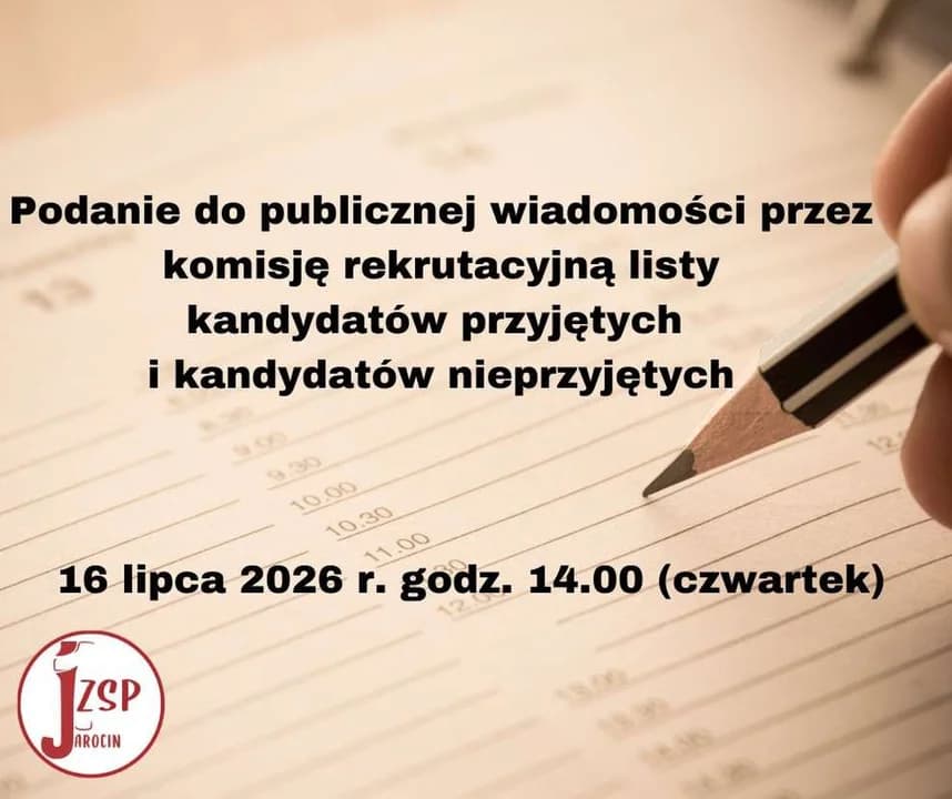 Harmonogram rekrutacji do Technikum ZSP nr 1 w Jarocinie na rok szkolny 2026/2027 — zdjęcie 2 z 14