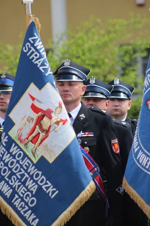 Delegacja z Jaraczewa na Wojewódzkich Obchodach Dnia Strazaka w Pile