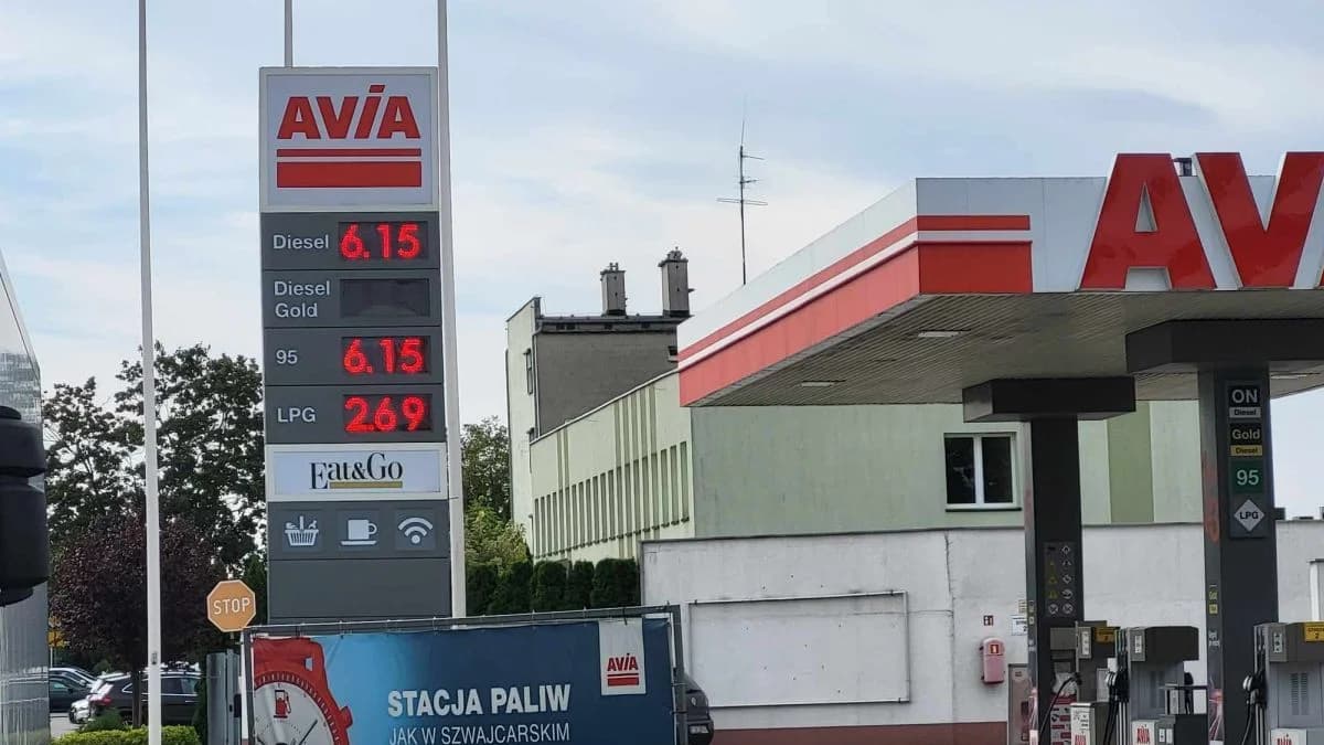 PB 95: 6,15 zł ON: 6,15 zł LPG: 2,69 zł