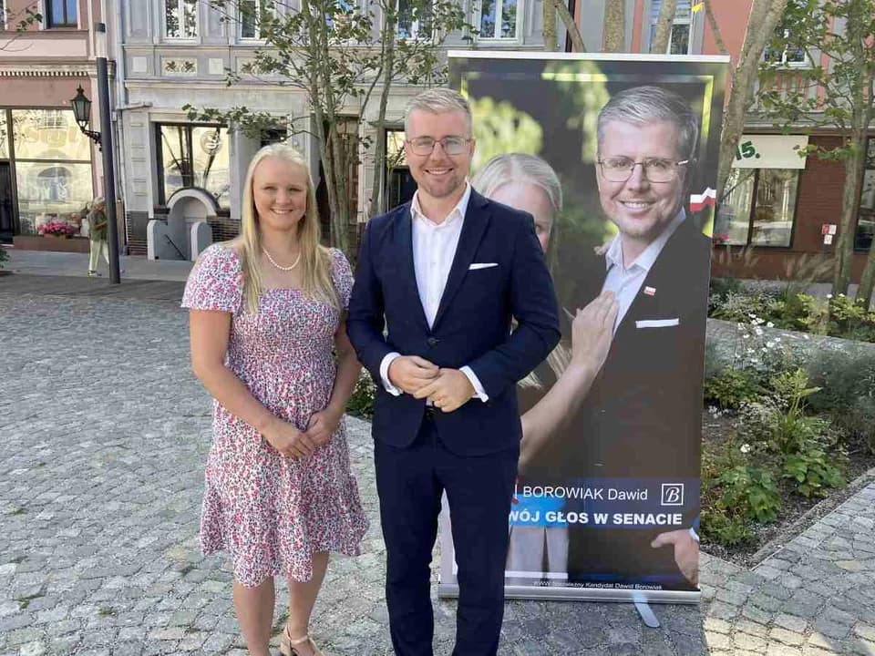 Konferencja z kandydatem do Senatu Dawidem Borowiakiem