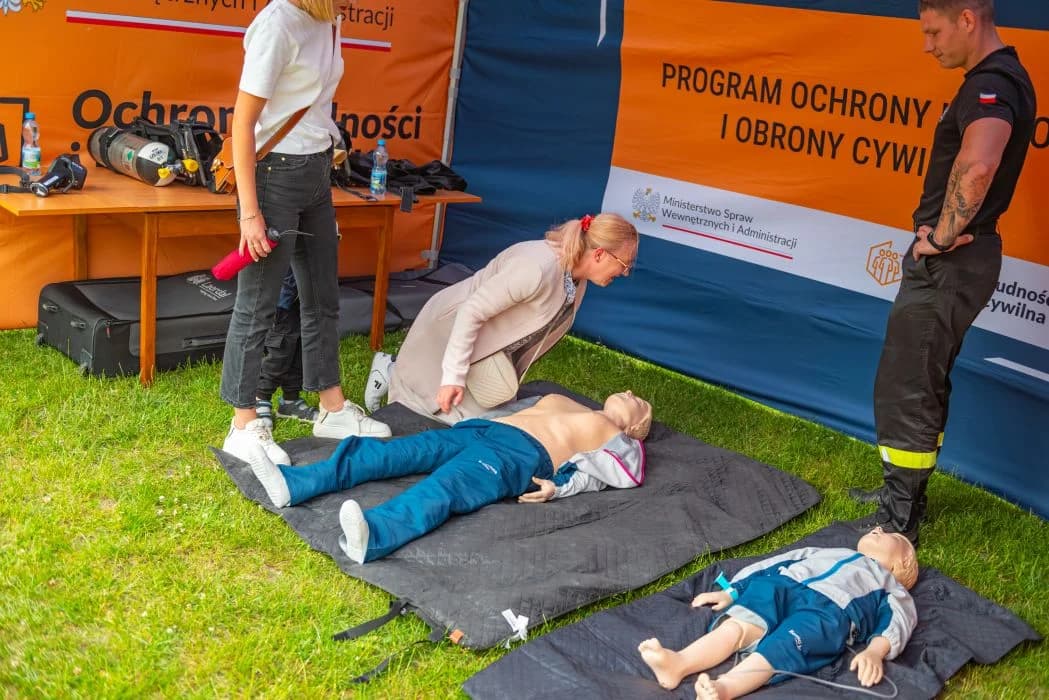 Piknik strażacki był okazją do nauki pierwszej pomocy