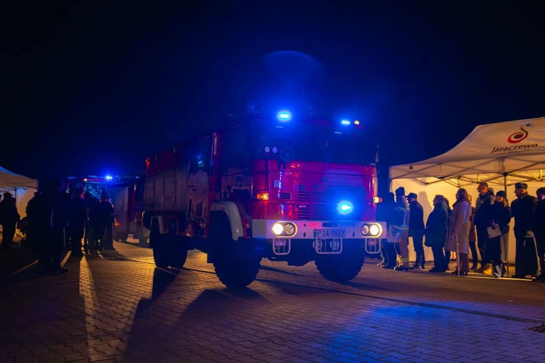 Przekazanie wozu bojowego dla OSP Jaraczewo