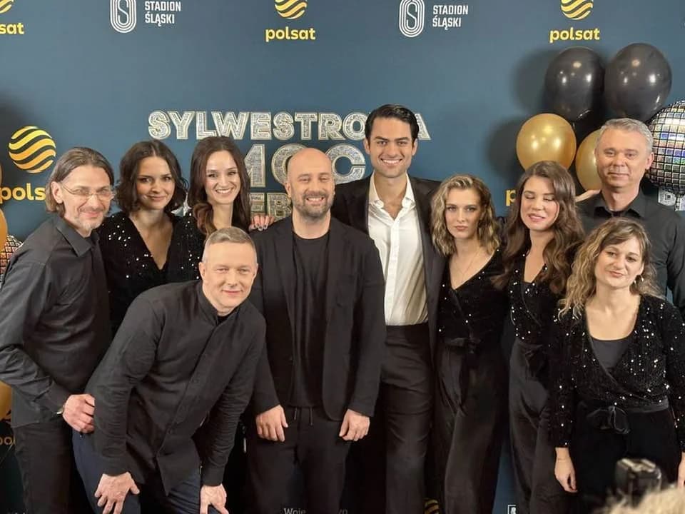 "Ogóreczki" zagrały z Matteo Bocellim na Sylwestrze z Polsatem [ZDJĘCIA]