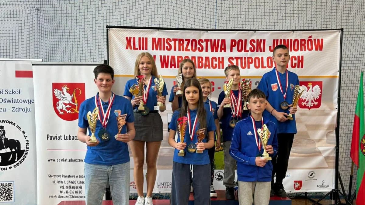 UKS Komorzanka Komorze na Mistrzostwach Polski Juniorów w warcabach