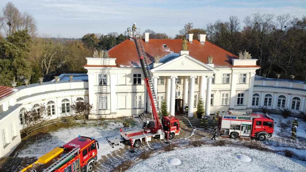 Podpalenie pałacu i ratowanie dwóch nieprzytomnych osób. Co się działo w muzeum w Śmiełowie? — zdjęcie 2 z 14