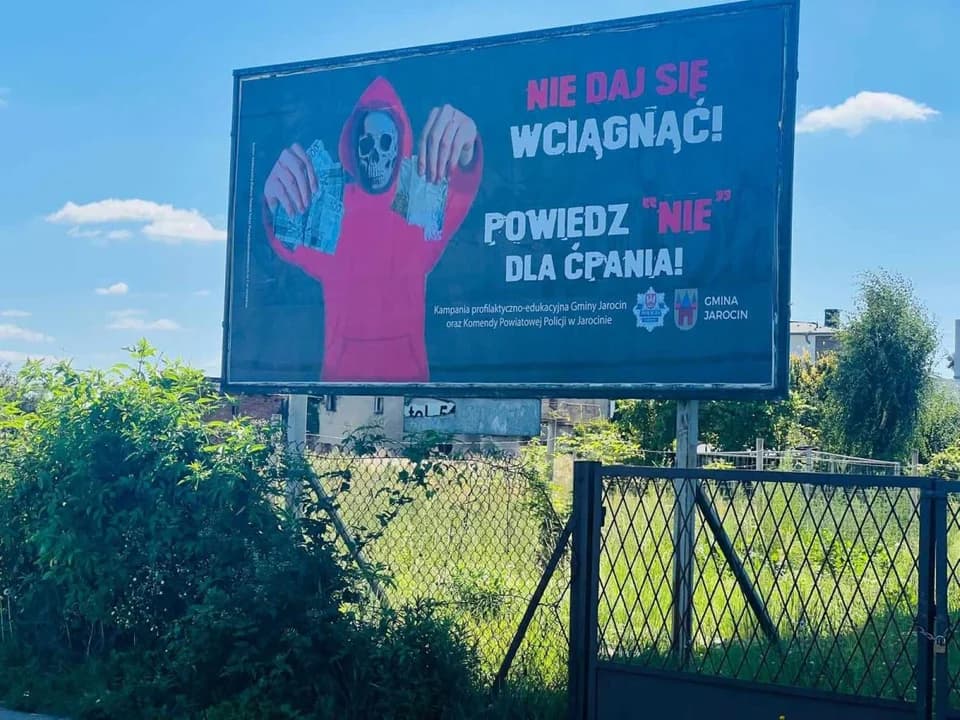 Policyjna kampania „Nie daj się wciągnąć! Powiedz „nie” dla ćpania”