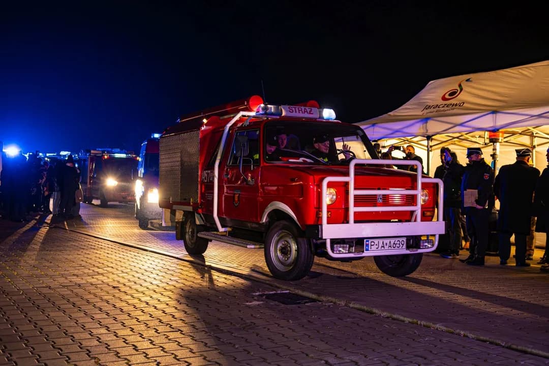 Przekazanie wozu bojowego dla OSP Jaraczewo