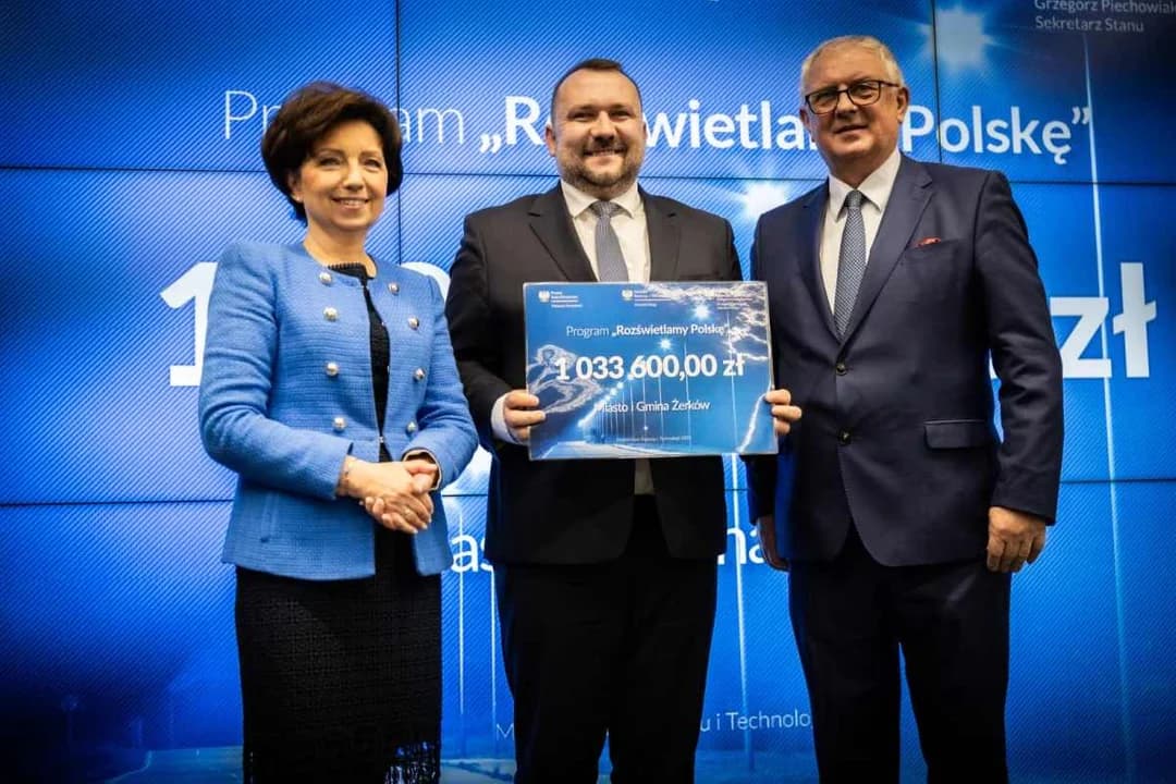 Gmina Żerków otrzymała ponad milion na energooszczędne lampy