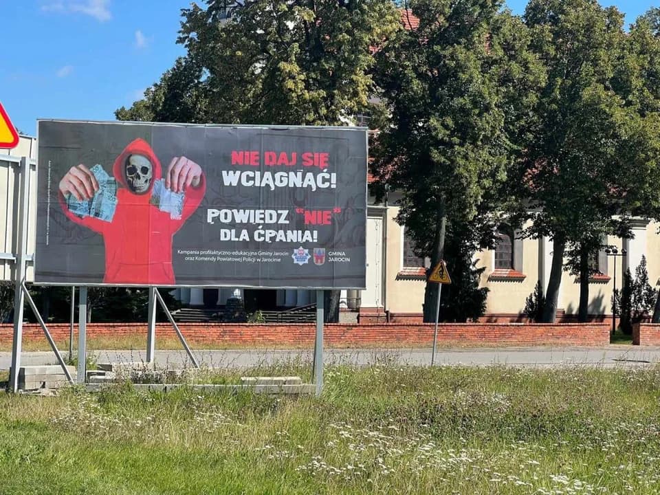 Kampania jarocińskiej policji: „Nie daj się wciągnąć! Powiedz „nie” dla ćpania”