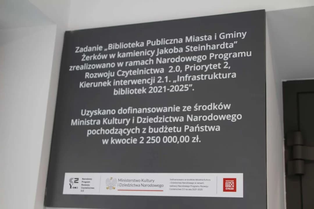 Otwarcie nowej biblioteki w Żerkowie