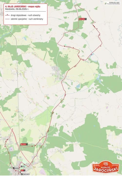 Mapa całego rajdu