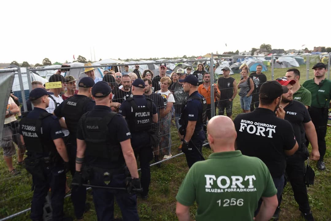 Policja na proteście na festiwalu. Wiemy, co się stało