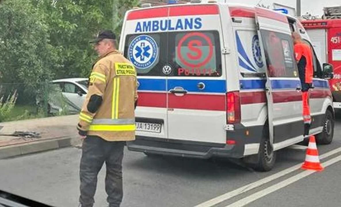 Kolizja na ul. Wrocławskiej w Jarocinie