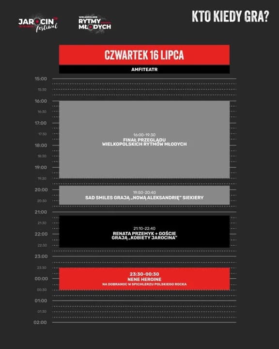 Czwartek na Jarocin Festiwal 2026