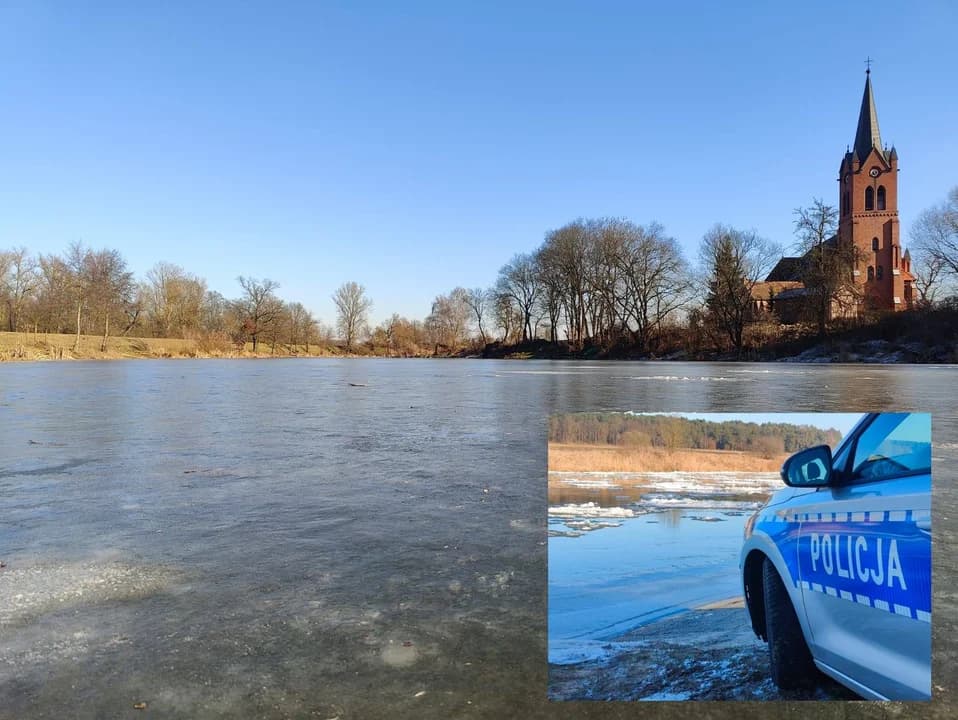 Patrole policji w Jarocinie przy stawach i rzekach — zdjęcie 2 z 3