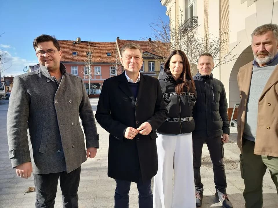 Poseł Mariusz Witczak w Jarocinie zachęcał do głosowania na Rafała Trzaskowskiego i wykorzystywania pieniędzy z KPO