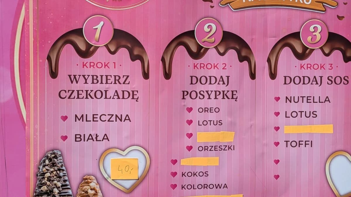 Ceny serników w strefie gastronomicznej