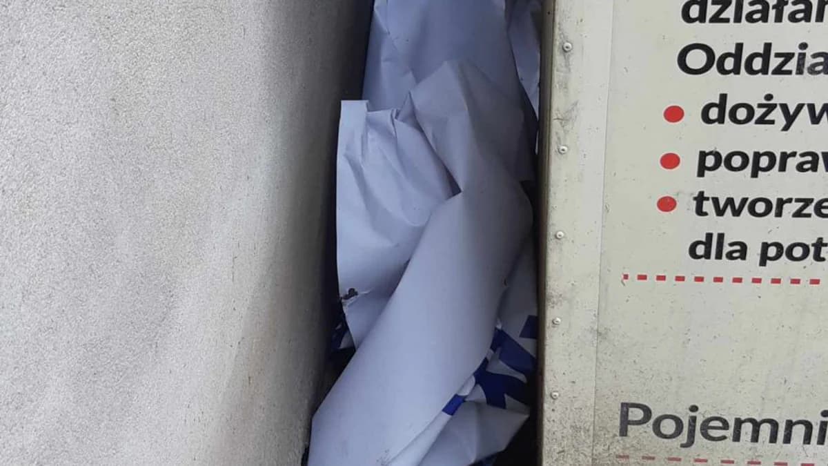 Wybory parlamentarne 2023. Zniszczono baner kandydatki do sejmu Urszuli Korzyniewskiej