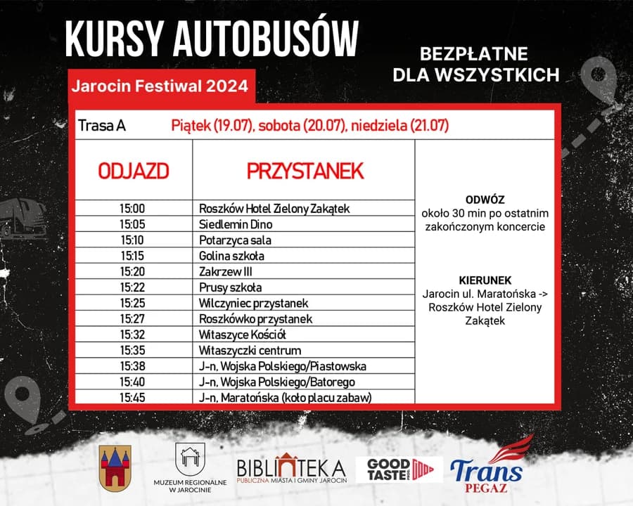 Zmiany w ruchu na czas Jarocin Festiwalu. Zobacz, jakie będą utrudnienia przez tydzień [GALERIA] — zdjęcie 4 z 6