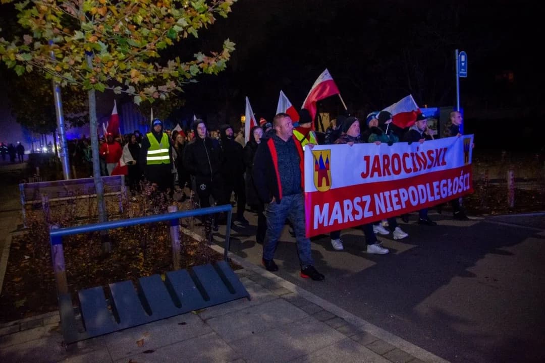 I Jarociński Marsz Niepodległości. Organizatorzy liczyli na ok. 900 osób. Czy tyle przyszło?