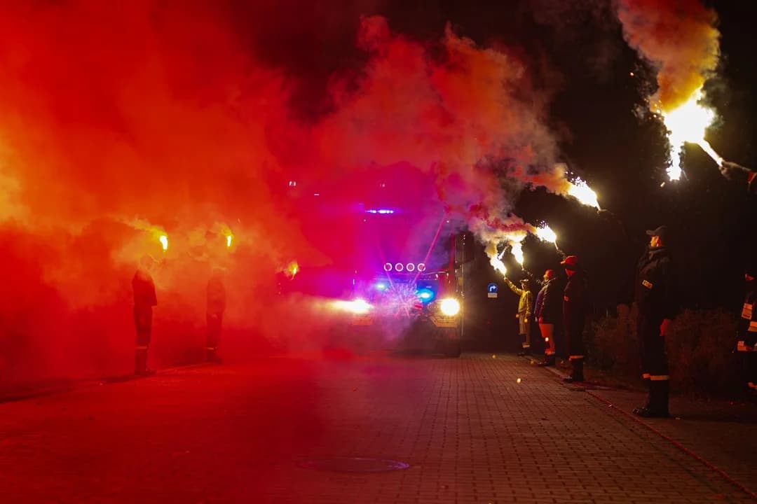 Przekazanie wozu bojowego dla OSP Jaraczewo
