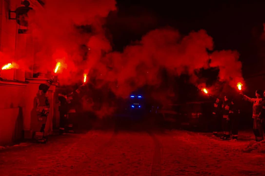 Przywitanie samochodu OSP Jarocin