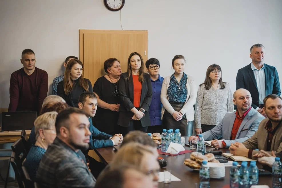 Burmistrz Jaraczewa podziękował za współpracę byłemu przewodniczącemu rady i wiceburmistrz