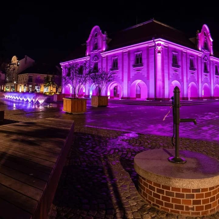 Iluminacja podświetlająca jarociński ratusz została nagrodzona przez Polski Związek Przemysłu Oświetleniowego [ZDJĘCIA, SONDA]