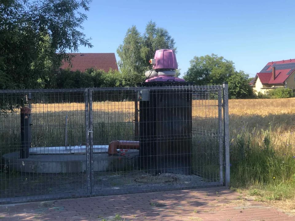 Przepompownia ścieków na osiedlu Ługi w Jarocinie