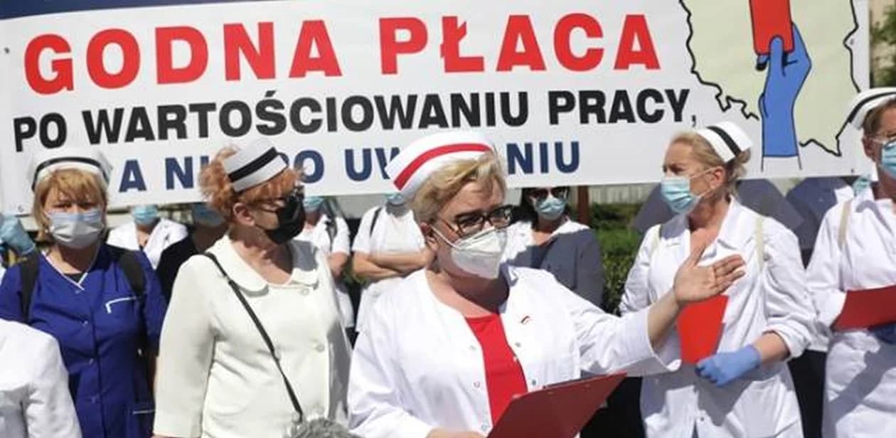 Kolejny raz jarocińskie pielęgniarki wyjechały na protest do Warszawy