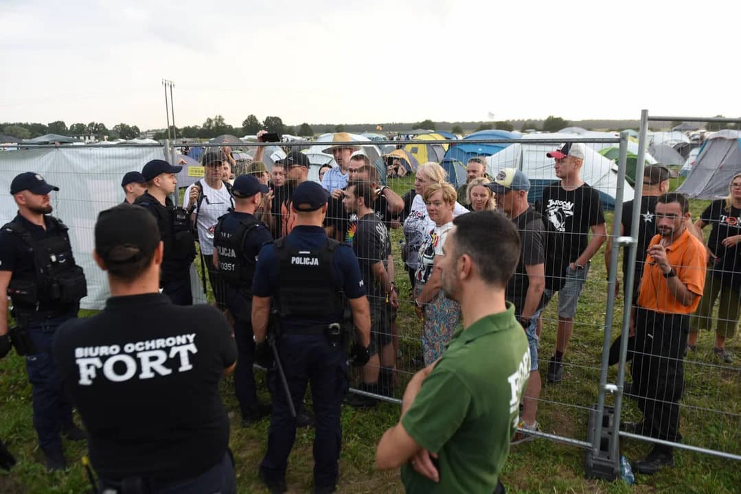 Policja na proteście na festiwalu. Wiemy, co się stało
