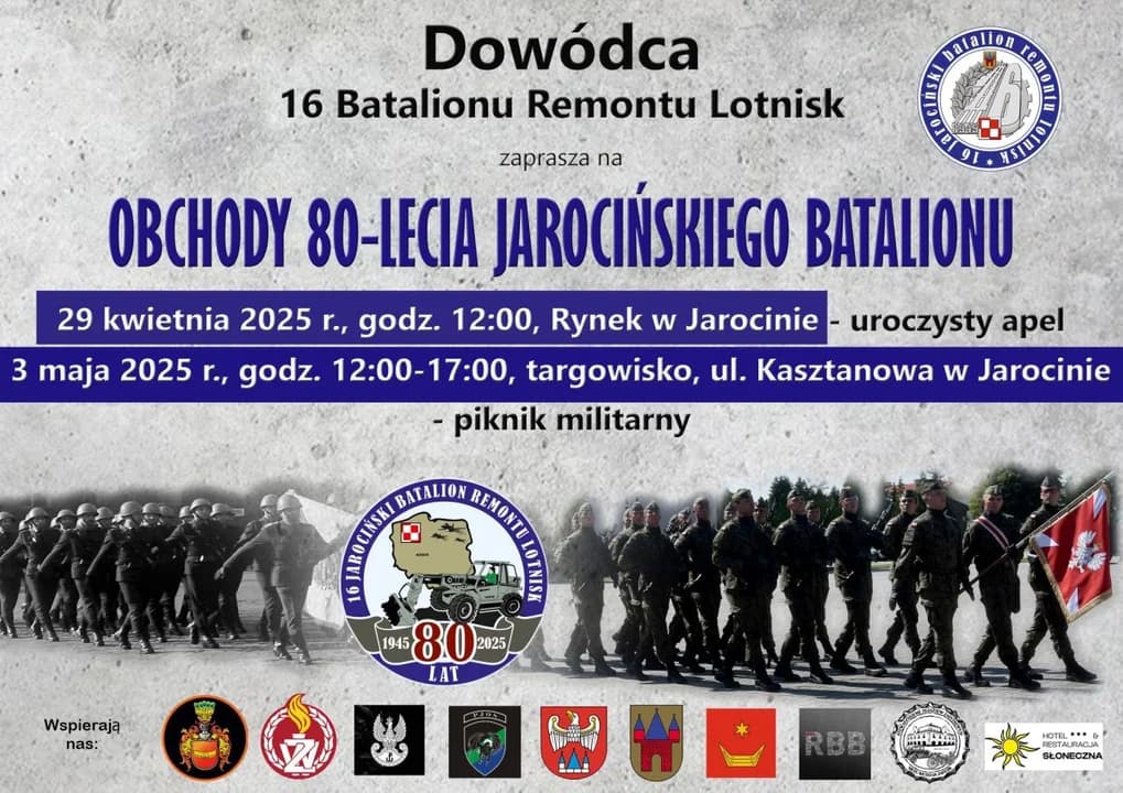 16. Jarociński Batalion Remontu Lotnisk ma nowego dowódcę. Dzisiaj wojsko rozpoczyna obchody 80-lecia [ZDJĘCIA] — zdjęcie 3 z 31