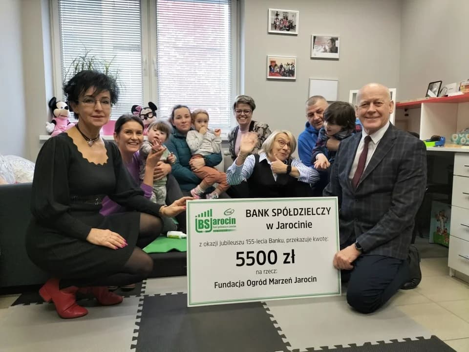 Bank Spółdzielczy w Jarocinie na swoje 155-lecie przekazał 40 tys. zł darowizn