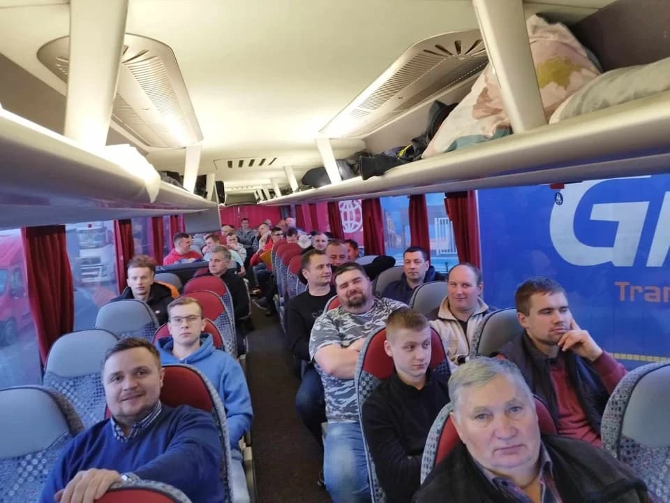 Jarocińscy rolnicy na proteście w Warszawie