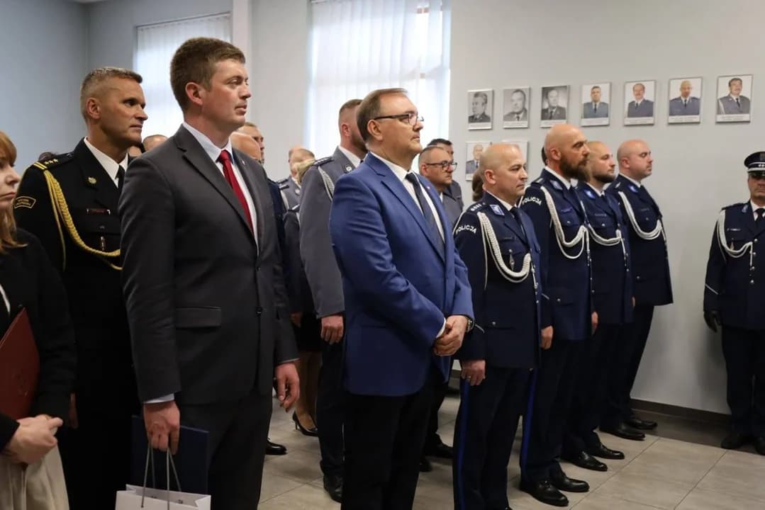 W środę po południu odbyła się uroczystość wprowadzenia młodszego inspektora Andrzeja Boruty do jednostki w Śremie
