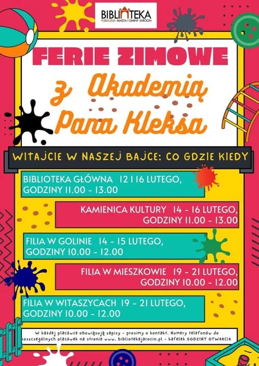 Zbliżają się ferie zimowe. Zobacz propozycje dla dzieci i młodzieży na Ziemi Jarocińskiej — zdjęcie 5 z 9