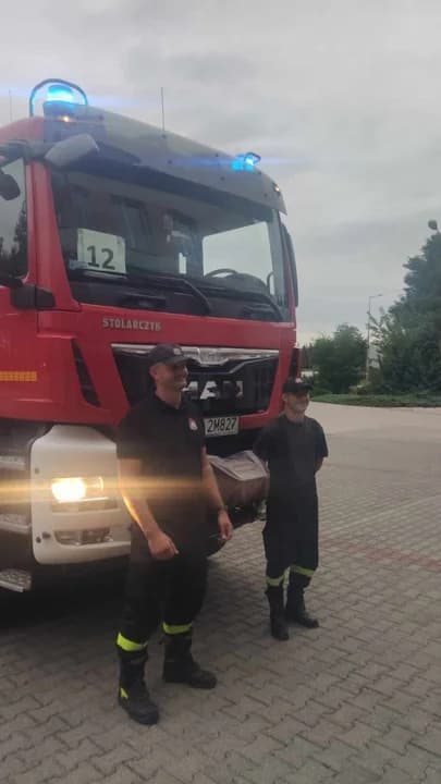 Jarocińscy strażacy wrócili z gaszenia pożarów w Grecji