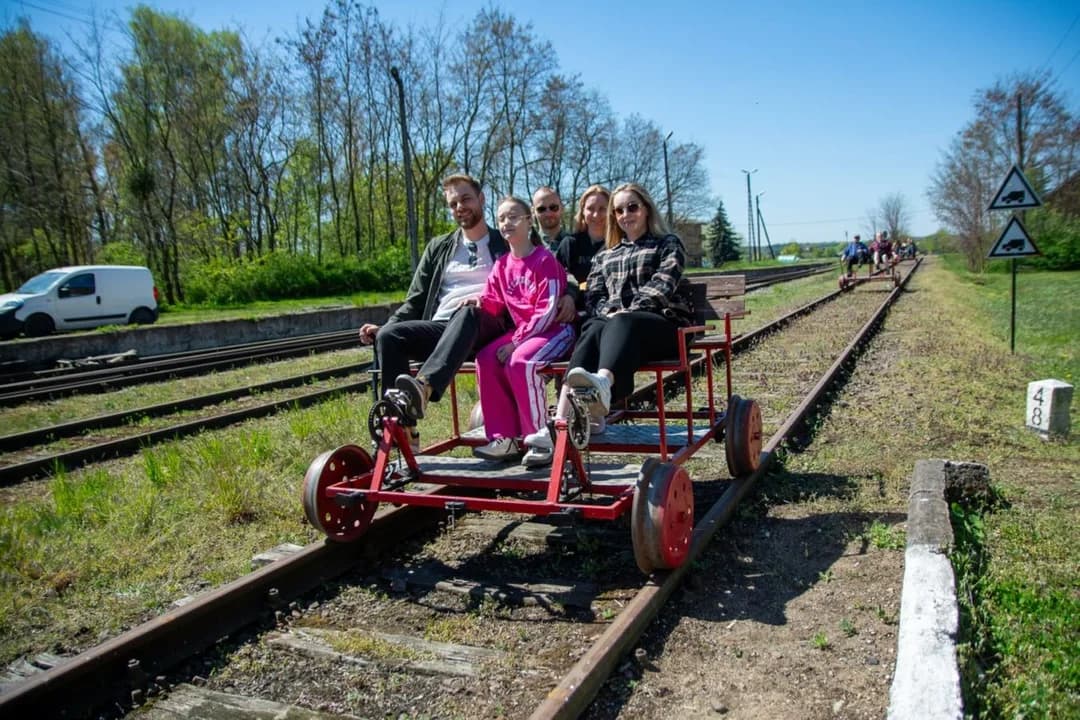 Majówka na drezynach