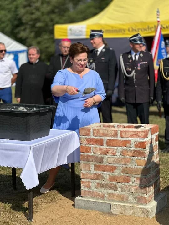 OSP Boguszyn będzie miało nową remizę. W Dniu Strażaka wmurowano kamień węgielny [ZDJĘCIA, WIDEO]