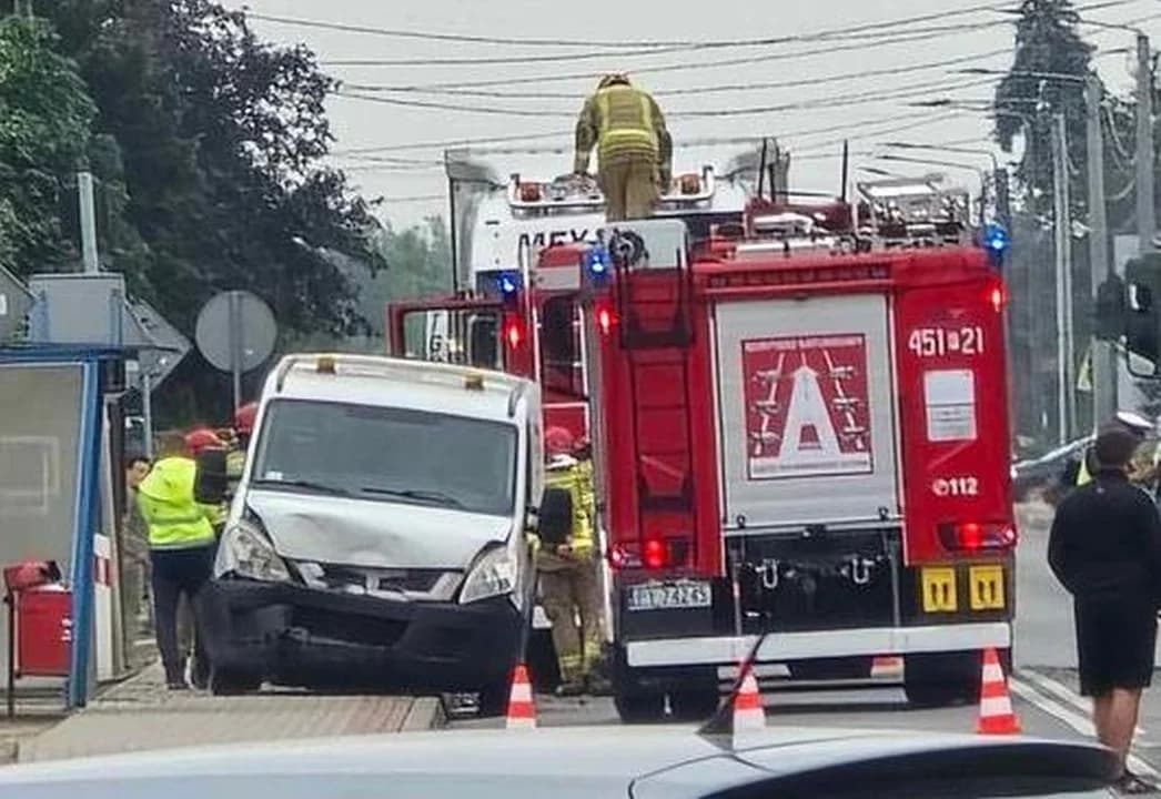 Kolizja na ul. Wrocławskiej w Jarocinie