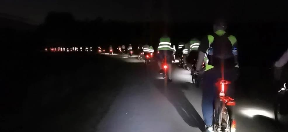 Nocny rajd do Miniszewa Stowarzyszenia RoweLOVE — zdjęcie 3 z 14