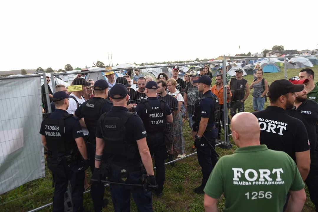 Policja na proteście na festiwalu. Wiemy, co się stało