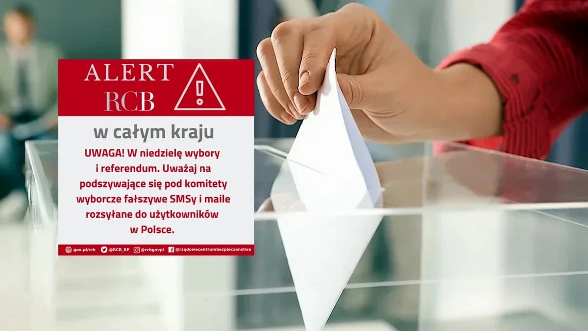 Podejrzane smsy związane ze zbliżającymi się wyborami. Alert RCB