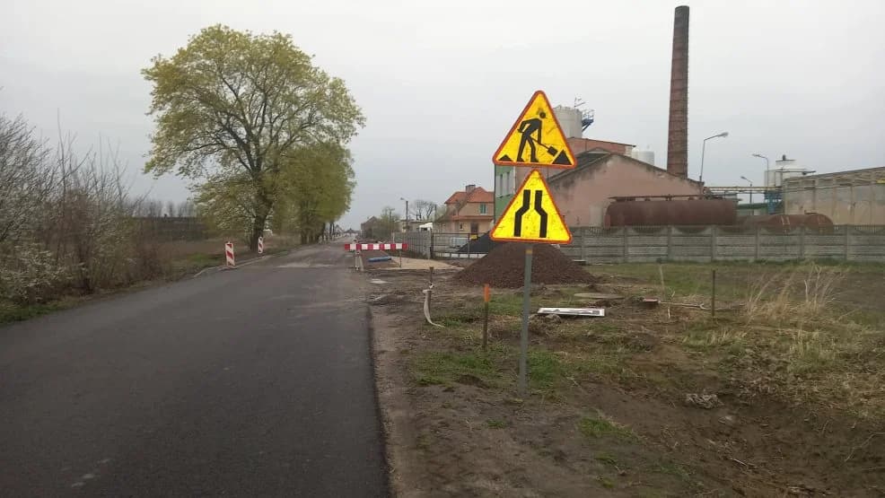 Droga na odcinku Raszewy - Przybysław zamknięta. Dlaczego?