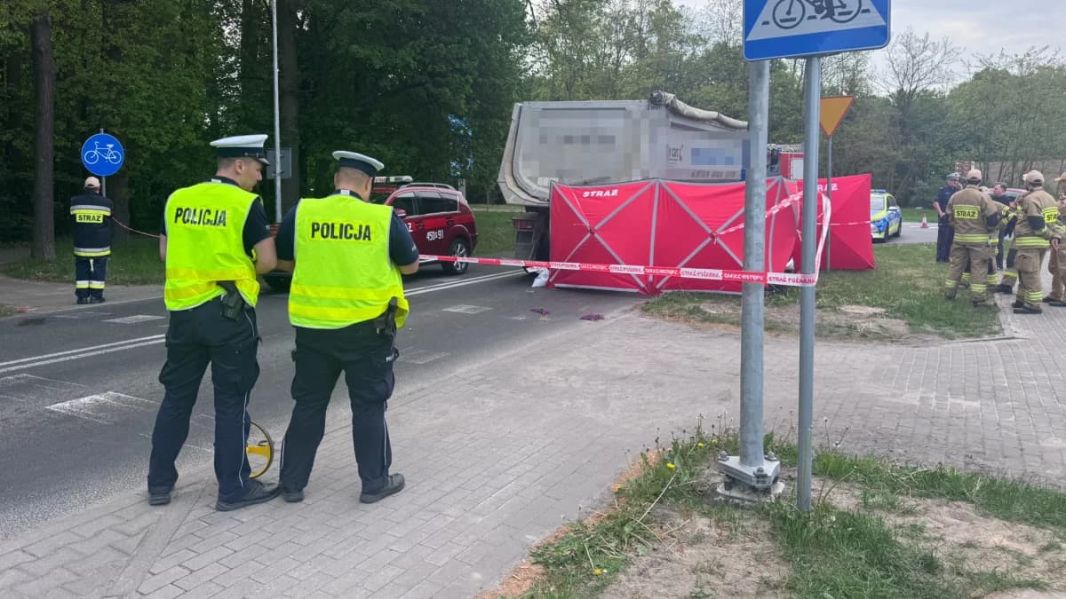Śmiertelne potrącenie rowerzystki
