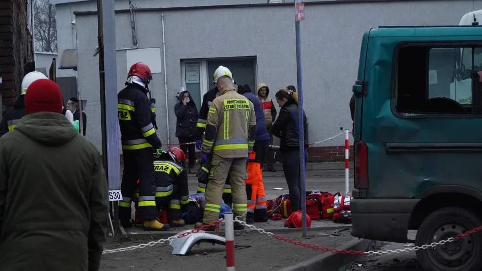 Wypadek na ulicy Dworcowej w Golinie [ZDJĘCIA]