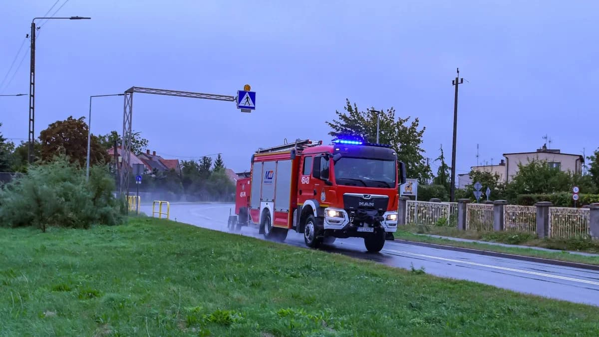 Jarocińscy strażacy jadą walczyć z wielką wodą do Kłodzka
