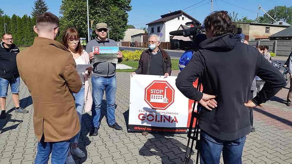 Mieszkańcy Goliny obawiają się elektrociepłowni. Rozpoczęli akcję protestacyjną