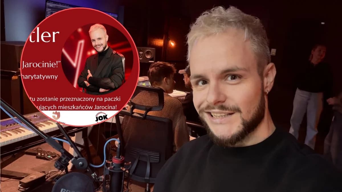 Z telewizji na scenę JOK-u. Filip Mettler zagra koncert charytatywny w Jarocinie